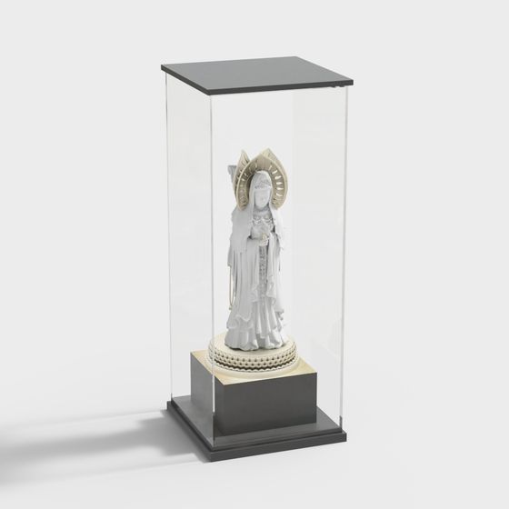 Majestic Virgin Mary Statue 3D model