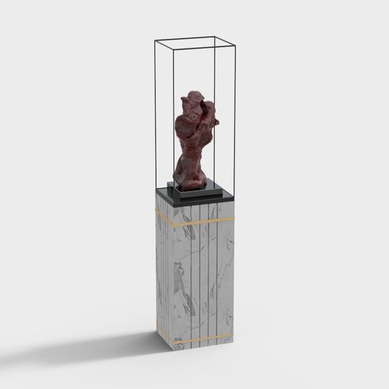 Unique Modern Art 3D Sculpture Model