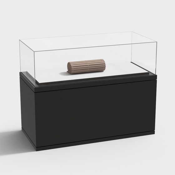 Minimalist Display Cabinet 3D model