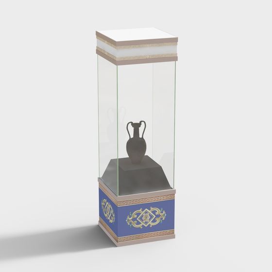 Antique Display Cabinet 3D model for Creative Projects
