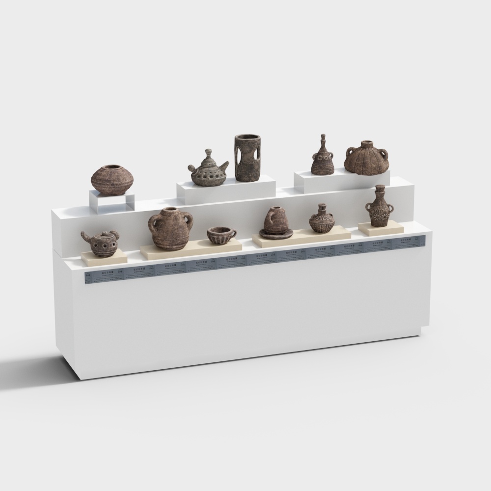 Vintage Ceramic Pots 3D model