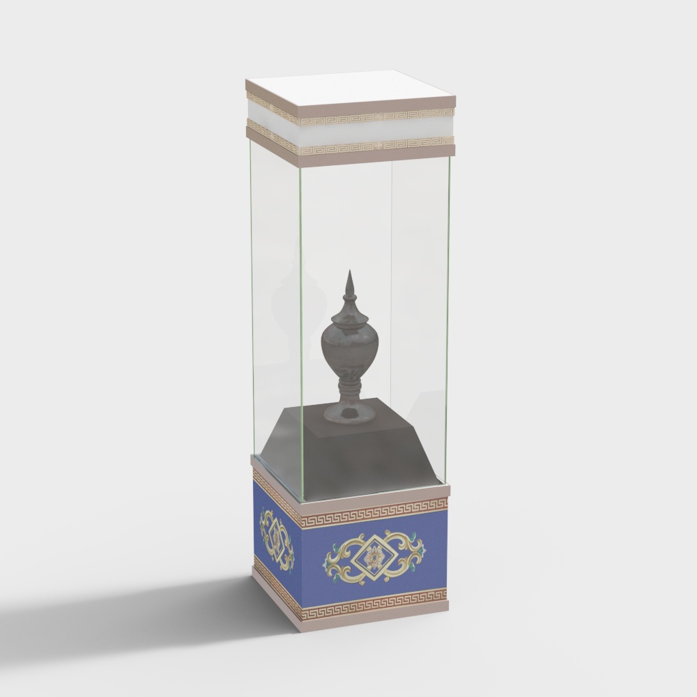 Elegant Display Cabinet 3D model for Creative Projects