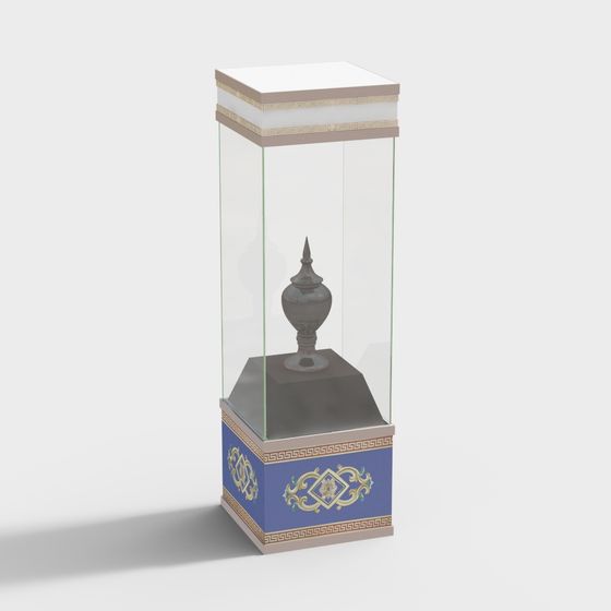 Elegant Display Cabinet 3D model for Creative Projects