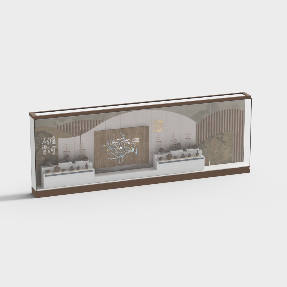 박물관 창문 전시 케이스