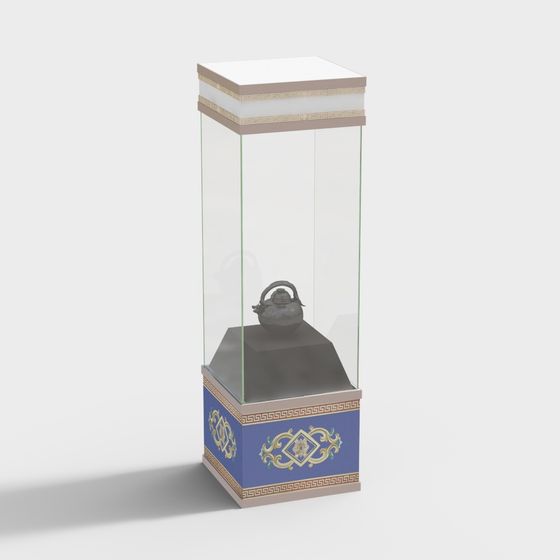 Stylish Display Cabinet 3D model for Modern Spaces