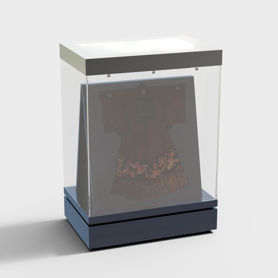 Elegant Display Cabinet 3D model for Cultural Heritage