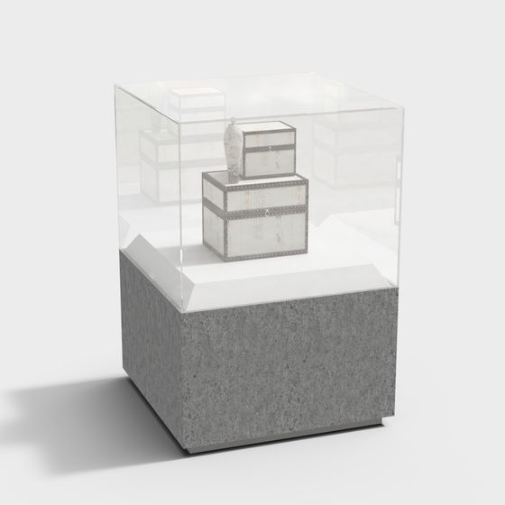 Retro Display Cabinet 3D model