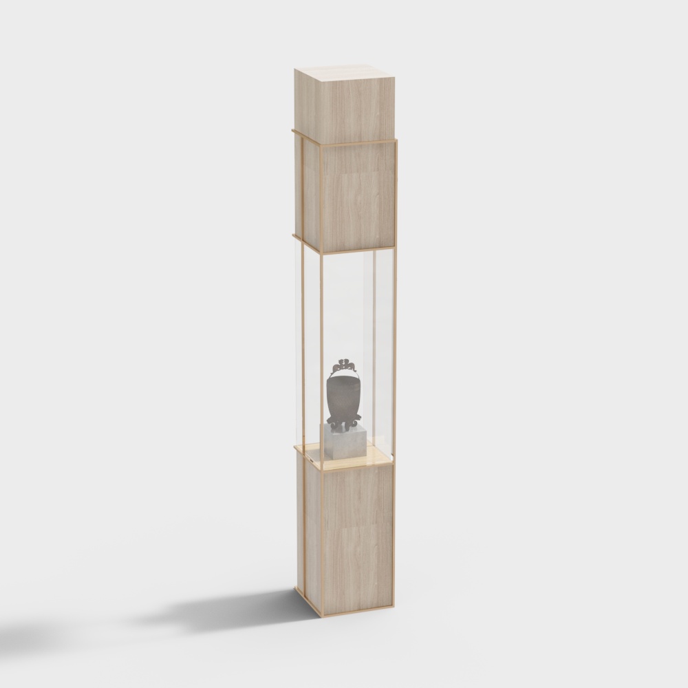 展示ホールのディスプレイラック