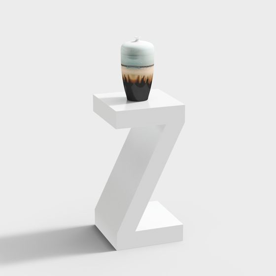 Abstract Art Vase 3D model