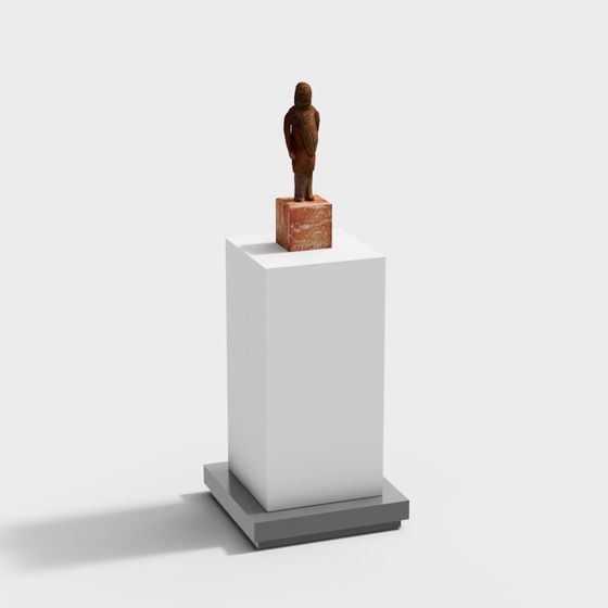 Ancient Terracotta Figurine 3D model for Creative Projects