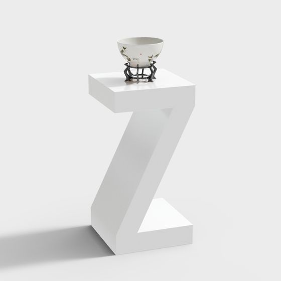 Z-shaped Display Stand 3D model