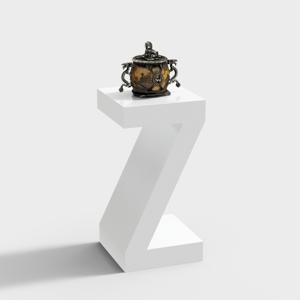 Antique Treasure Box 3D Model