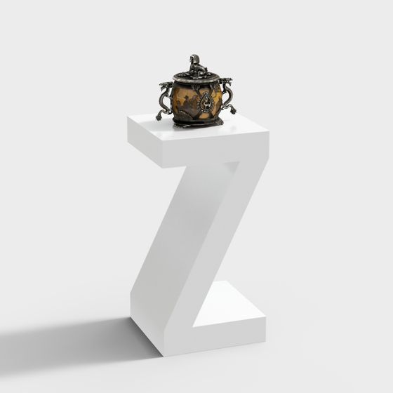 Antique Treasure Box 3D Model