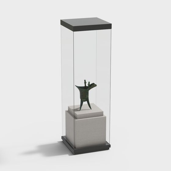 Bronze Goblet Display Case 3D model