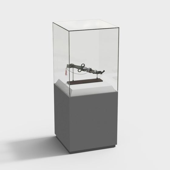 Antique Display Cabinet 3D Model for Creative Projects