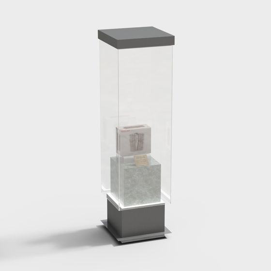 Minimalist Display Cabinet 3D model