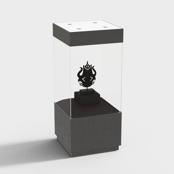 Stylish Display Cabinet 3D model for Modern Spaces