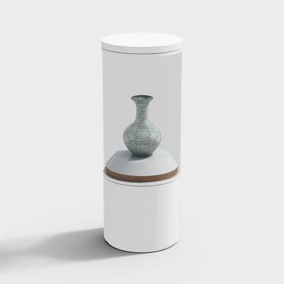 Stylish Display Cabinet 3D model for Creative Projects