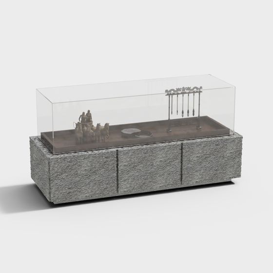 Ancient Battlefield Display Case 3D model
