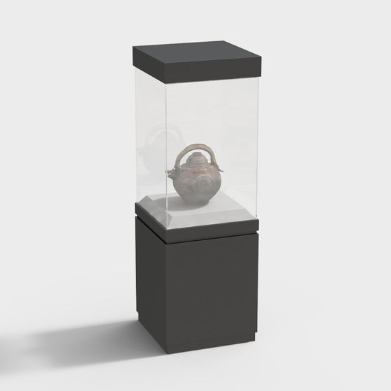Classic Museum Display Cabinet 3D model for Creative Projects