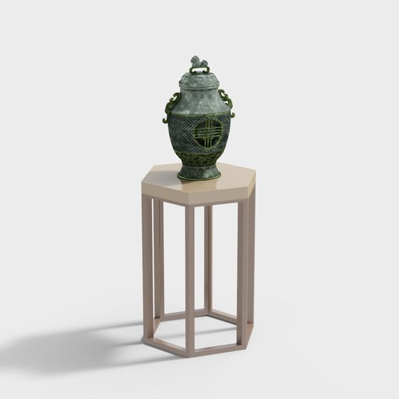 Antique Vase Low-Poly 3D model