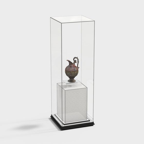 Antique Display Cabinet 3D model for Creative Projects