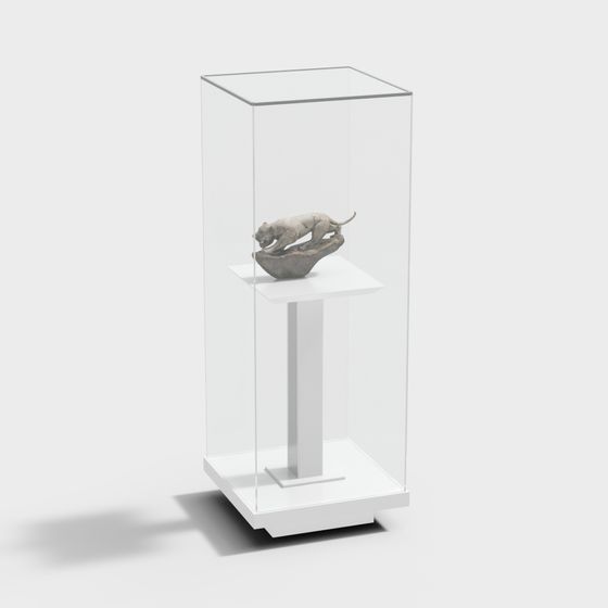 Stunning Stone Tiger Sculpture 3D model