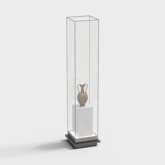 Antique Showcase 3D Model for Modern Aesthetics