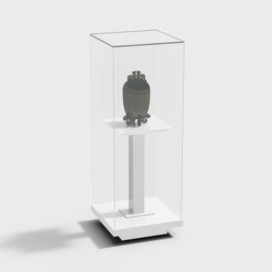 Sleek Low-Polygon Showcase 3D model