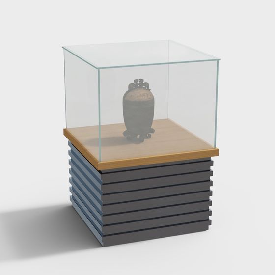 Antique Display Cabinet 3D model for Creative Projects