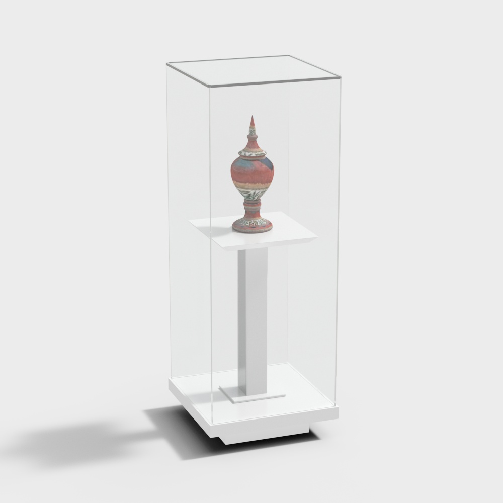 展示ホールのディスプレイラック