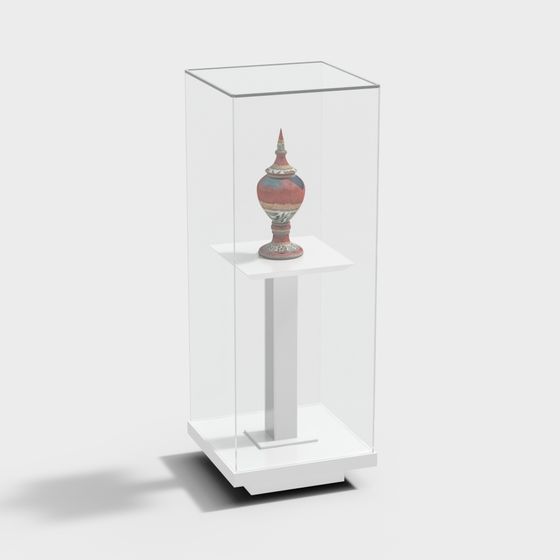 展示ホールのディスプレイラック