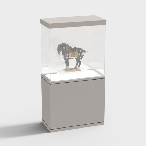 Antique Horse Sculpture Low-Poly 3D Model for Creative Uses