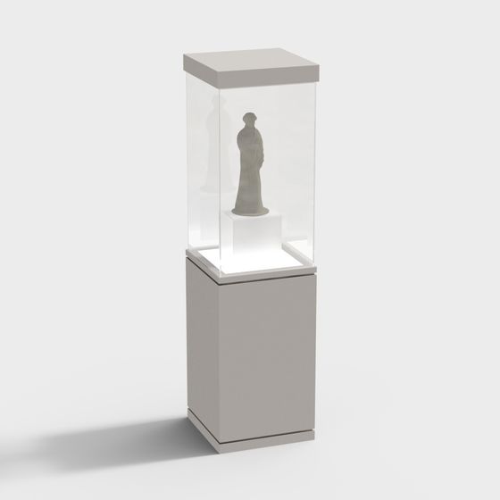 Sophisticated Showcase Cabinet 3D model