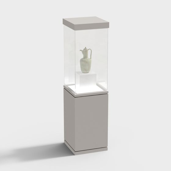 Minimalist Display Cabinet 3D model