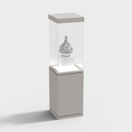 Elegant Showcase Display Cabinet 3D model