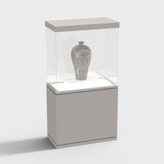 Elegant Showcase Display Cabinet 3D model