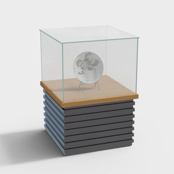 Stylish 3D Display Cabinet Model for Creative Projects