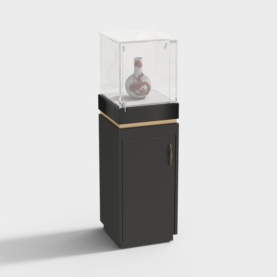 Stylish Display Cabinet 3D Model for Contemporary Spaces