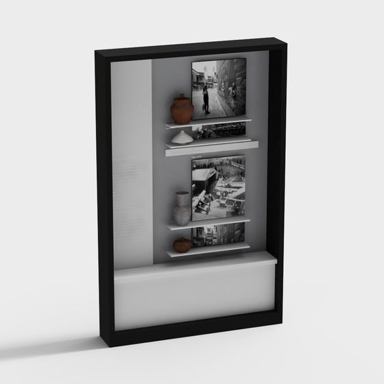 Urban Memory Display Cabinet 3D model