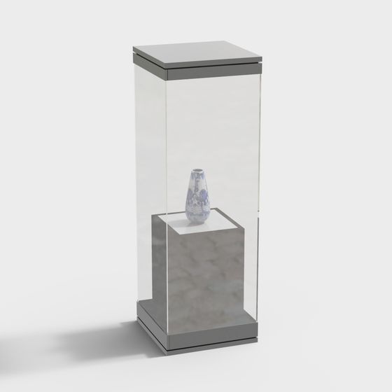 Stylish Display Cabinet 3D model for Modern Interiors