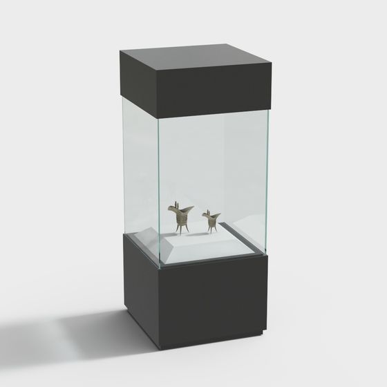 Elegant Display Cabinet 3D model for Modern Design