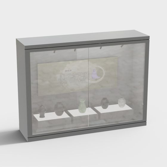 Vitrines d'exposition de musée