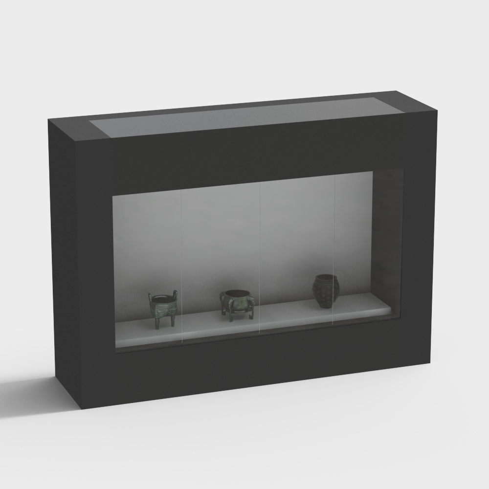 博物館のウィンドウディスプレイケース