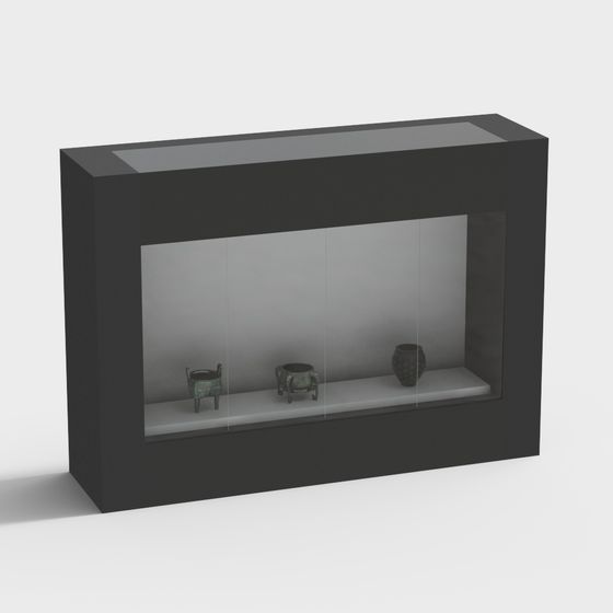 博物館のウィンドウディスプレイケース