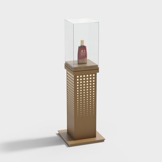 Stylish Display Rack 3D model for Contemporary Spaces