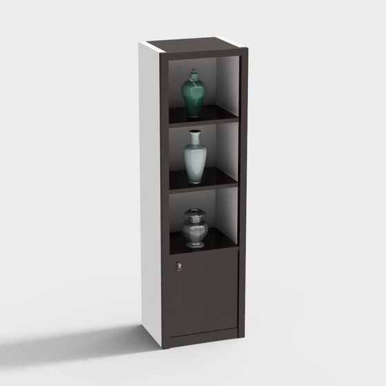 Urban Corner Bookshelf 3D model