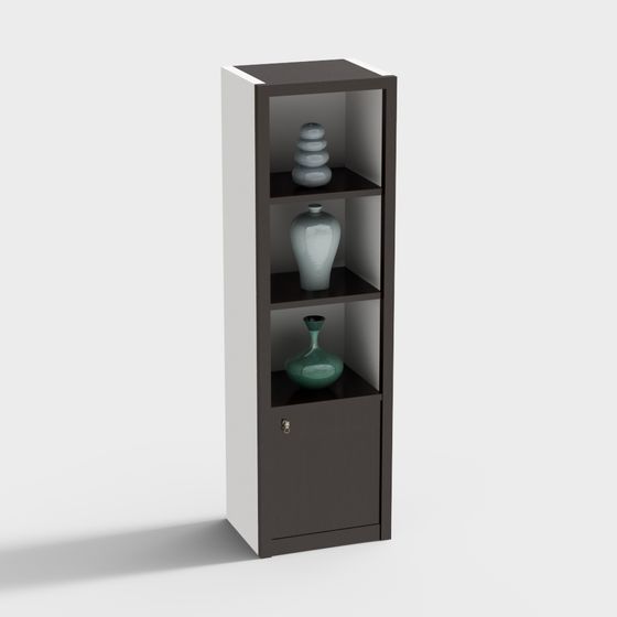 Urban Corner Bookshelf 3D model