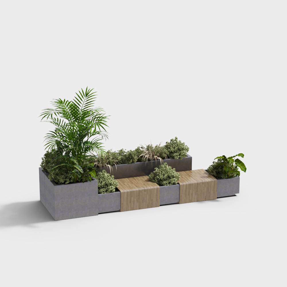 Urban Oasis Bench 3D model
