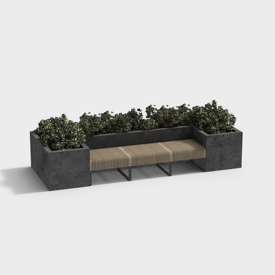 Urban Oasis Bench 3D model